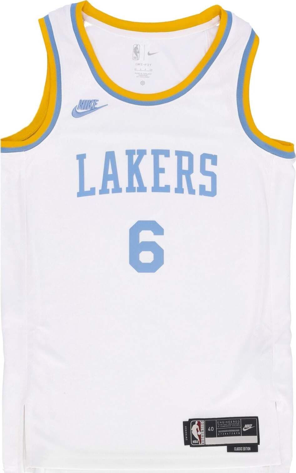 NIKE-NBA-Canotta-Basket-Uomo-Nba-22-Dri-fit-Swingman-Jersey-Hardwood-Classics-No-6-Lebron-James-Loslak-White-da-uomo