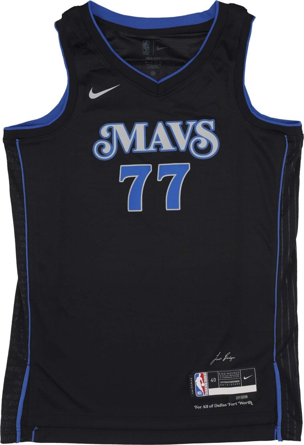NIKE-NBA-Canotta-Basket-Uomo-Nba-City-Edition-2023/24-Swingman-Jersey-No-77-Luka-Doncic-Dalmav-Black-da-uomo