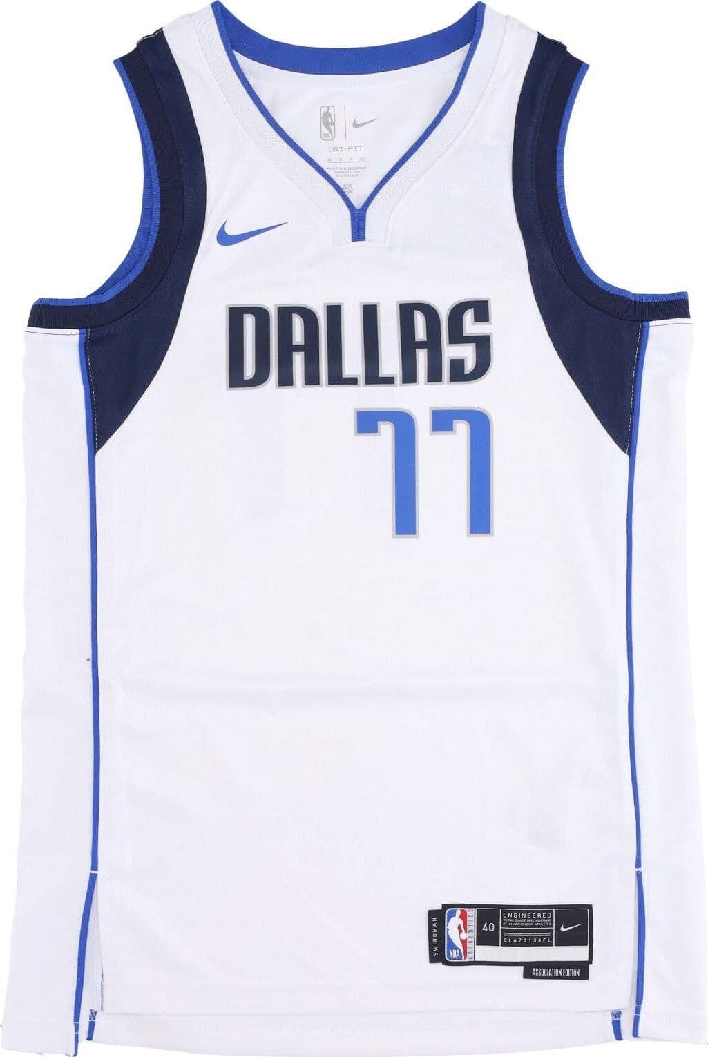 NIKE-NBA-Canotta-Basket-Uomo-Nba-Dri-fit-Swingman-Jersey-Association-2022/23-No-77-Luka-Doncic-Dalmav-White-da-uomo