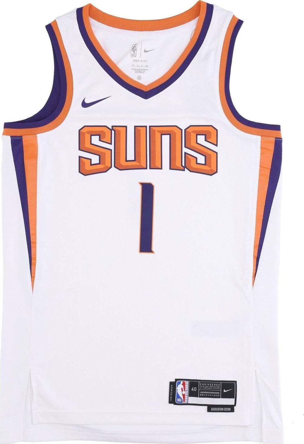NIKE-NBA-Canotta-Basket-Uomo-Nba-Dri-fit-Swingman-Jersey-Association-Edition-2022/23-No-1-Devin-Booker-Phosun-White-da-uomo