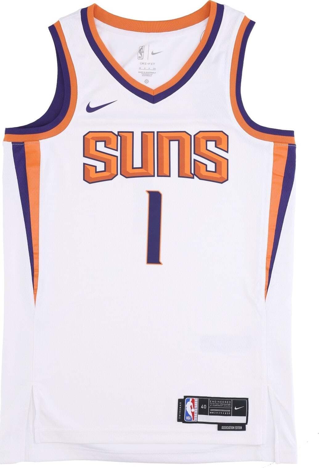 NIKE-NBA-Canotta-Basket-Uomo-Nba-Dri-fit-Swingman-Jersey-Association-Edition-2022/23-No-1-Devin-Booker-Phosun-White-da-uomo