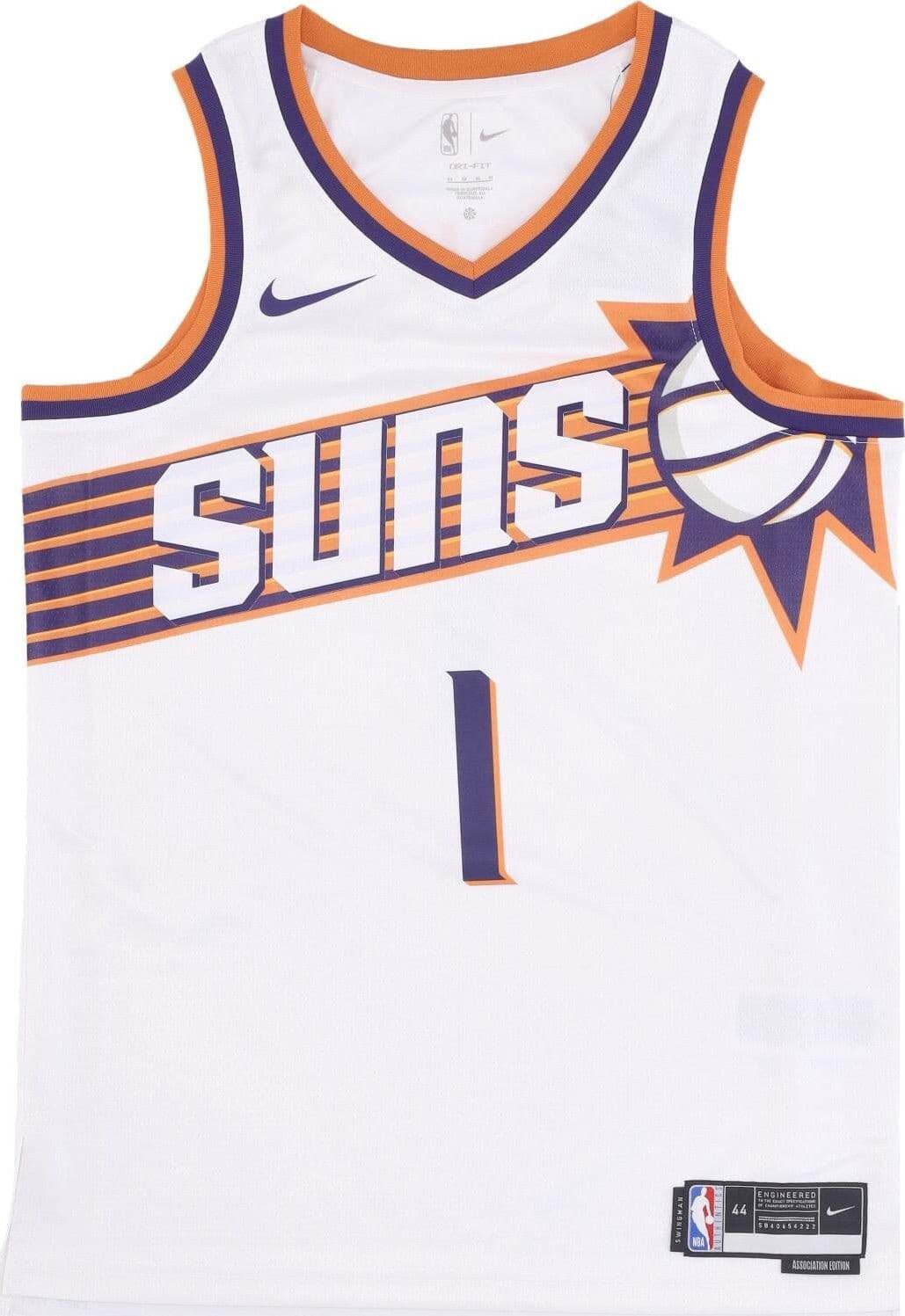 NIKE-NBA-Canotta-Basket-Uomo-Nba-Dri-Fit-Swingman-Jersey-No-1-Devin-Booker-Phosun-White-da-uomo