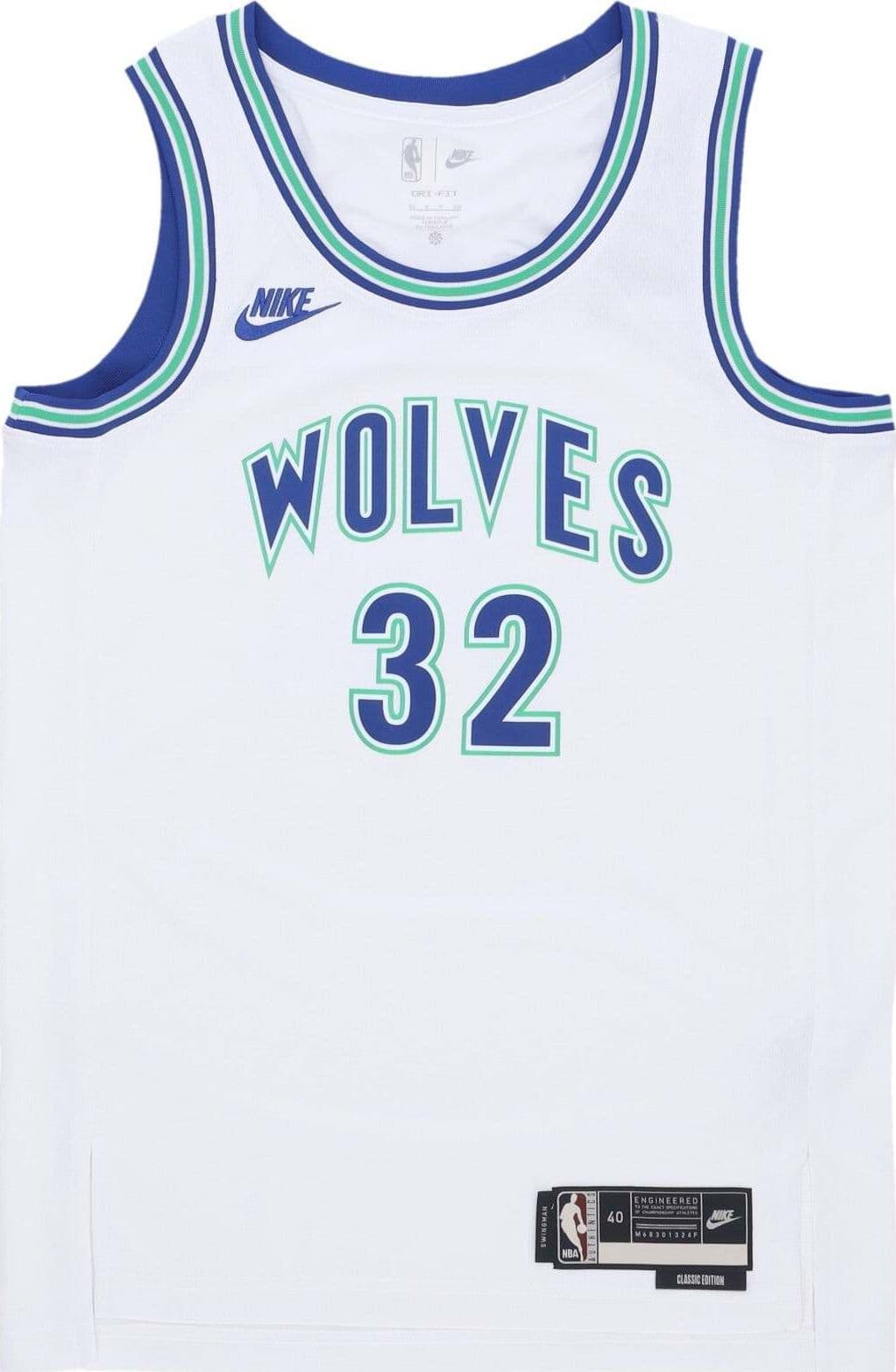 NIKE-NBA-Canotta-Basket-Uomo-Nba-Hardwood-Classics-23-Dri-fit-Swingman-Jersey-No-32-Towns-Karl-anth-Mintim-White-da-uomo