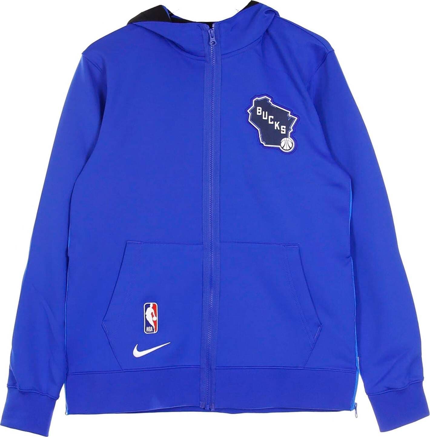 NIKE-NBA-Felpa-Leggera-Cappuccio-Zip-Uomo-Nba-Therma-Flex-Showtime-City-Edition-Milbuc-Game-Royal/photo-Blue/photo-Blue/white-da-uomo