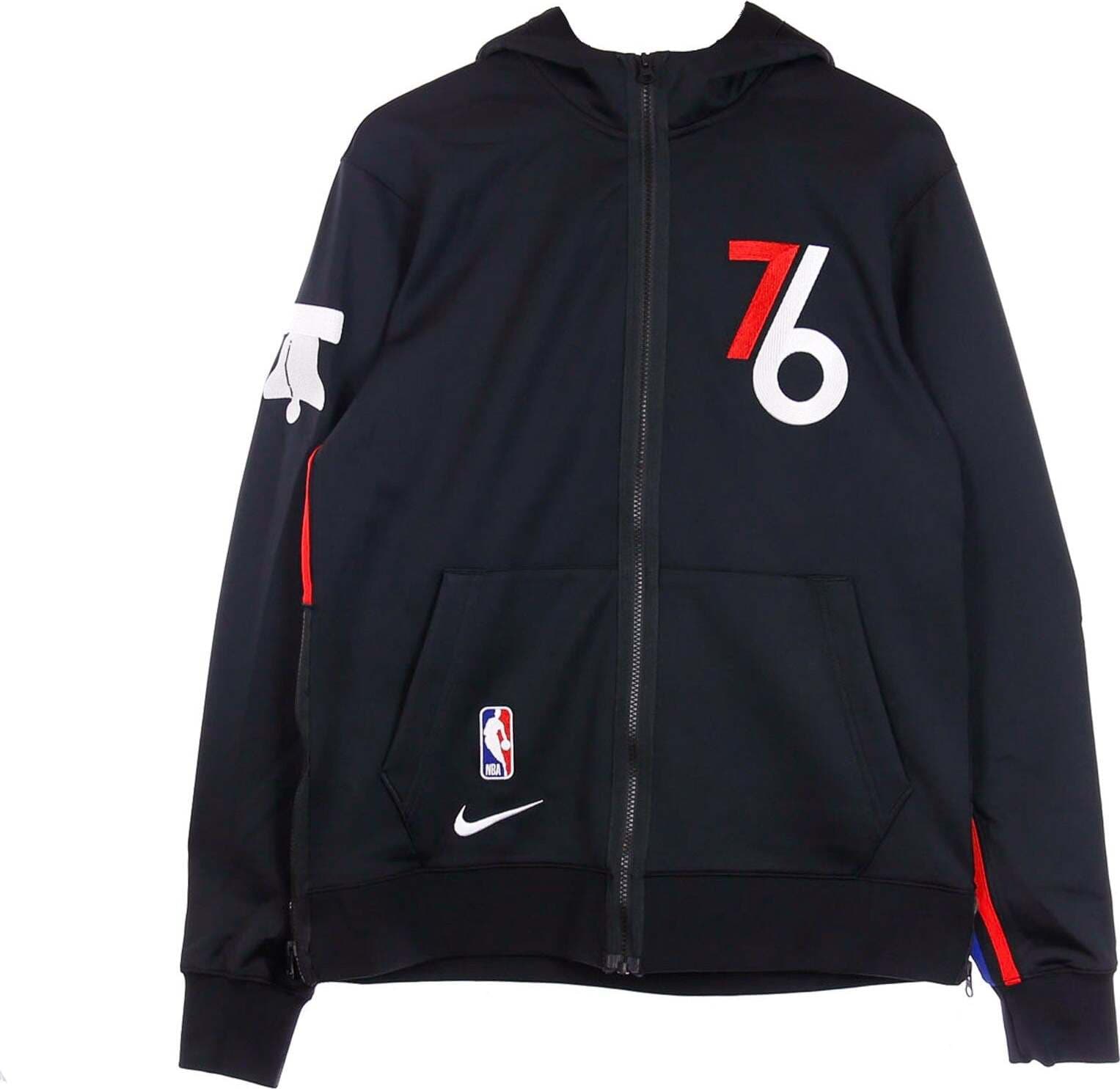 NIKE-NBA-Felpa-Leggera-Cappuccio-Zip-Uomo-Nba-Therma-Flex-Showtime-City-Edition-Phi76e-Black/white-da-uomo