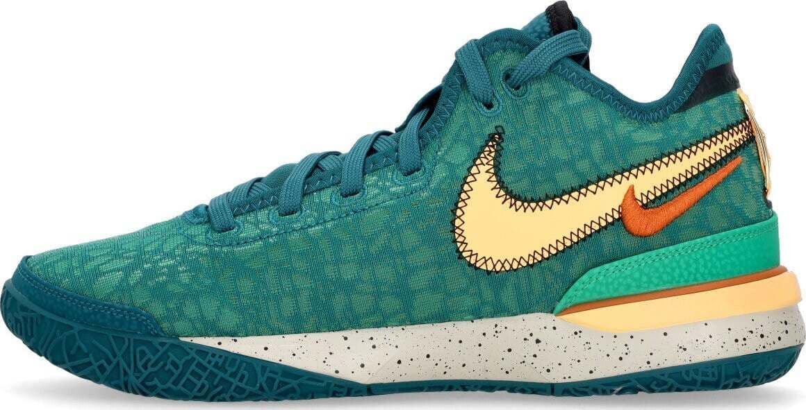 NIKE-NBA-Scarpa-Basket-Uomo-Zoom-Lebron-Nxxt-Gen-Geode-Teal/campfire-Orange/melon-Tint-da-uomo
