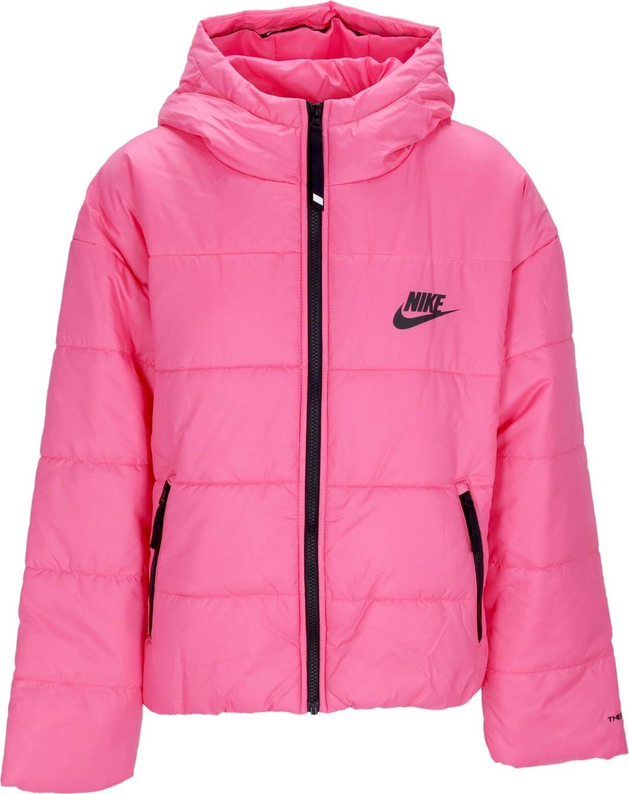 Nike-Piumino-Donna-W-Therma-Fit-Repel-Hooded-Jacket-Pinksicle/black/black-da-donna