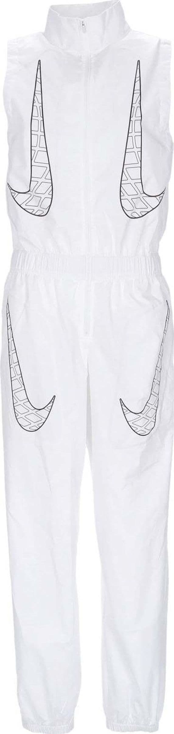 Nike-Tuta-Intera-Donna-Sportswear-Air-Max-Day-Jumpsuit-White/black/lt-Iron-Ore-da-donna