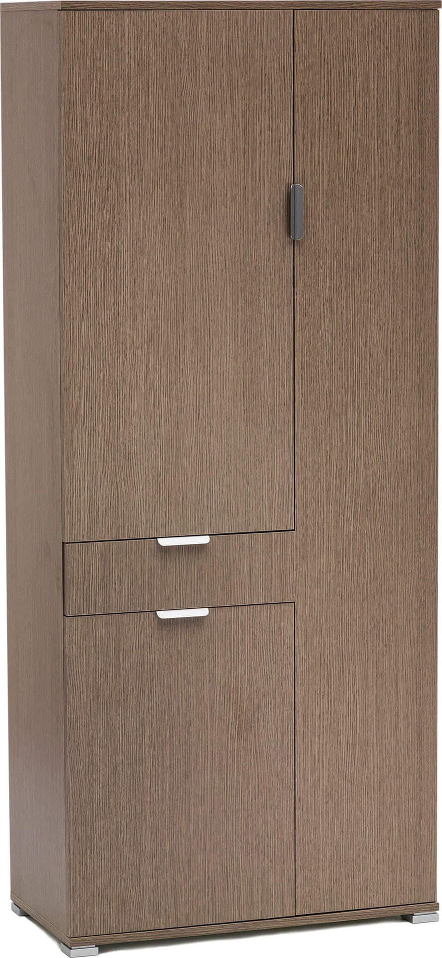 NIKO---armadio-con-3-ante-e-un-cassetto-Rovere-grigio-Milani-Home
