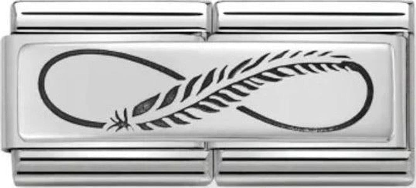 NOMINATION---DOPPIO-LINK-COMPOSABLE-CLASSIC-INFINITO-CON-PIUMA