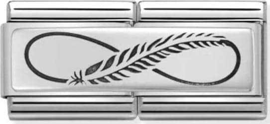 NOMINATION---DOPPIO-LINK-COMPOSABLE-CLASSIC-INFINITO-CON-PIUMA