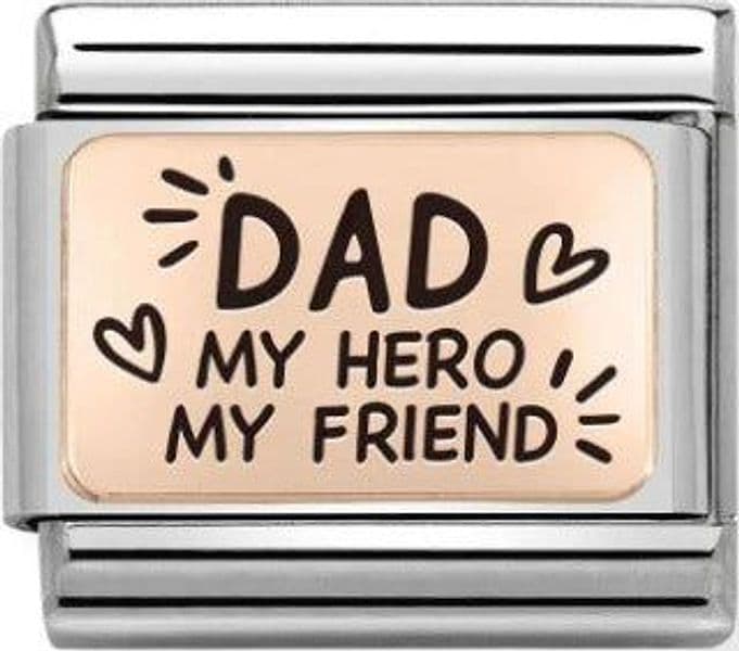 NOMINATION---LINK-COMPOSABLE-CLASSIC-DAD-MY-HERO-IN-ORO-ROSA