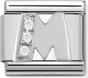 NOMINATION----LINK-COMPOSABLE-CLASSIC-IN-ARGENTO-LETTERA-M