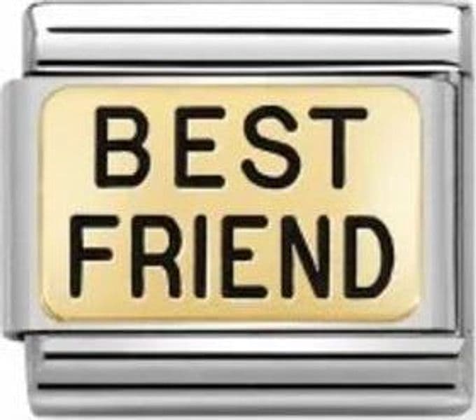 NOMINATION - LINK COMPOSABLE CLASSIC SCRITTA BEST FRIEND