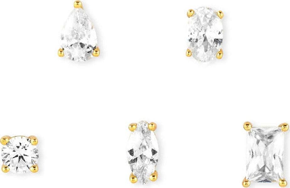 NOMINATION---SET-5-ORECCHINI-COLOUR-WAVE-ED-ORO-GIALLO