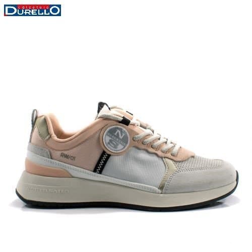 NORTH SAILS Sneaker donna bianca e rosa RW01SWIM047 in Sneaker casual Calzature Durello - Agna, commercioVirtuoso.it