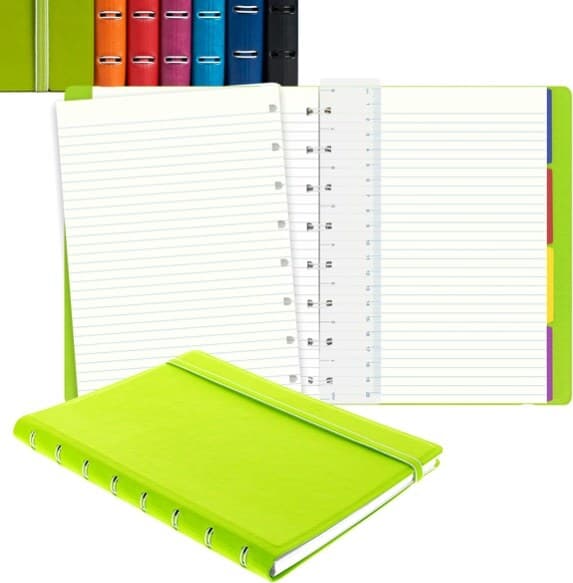 Notebook - similpelle - rosso - A5 - a righe - 56 pagine - Filofax Cancelleria e prodotti per ufficio/Archivio ufficio e accessori per scrivania/Archivio ufficio/Portablocchi e portamoduli Eurocartuccia - Pavullo, Commerciovirtuoso.it