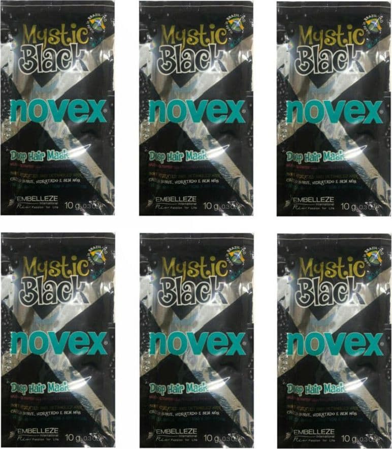 EMBELLEZE NOVEX MYSTIC BLACK HAIR MASK 10g (6PZ) PER CAPELLI . in Maschere per capelli Agbon - Martinsicuro, commercioVirtuoso.it