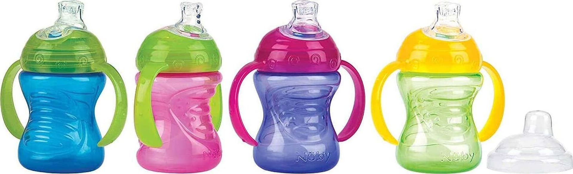 Nuby tazza antigoccia 6m+ 240ml Colore assortito