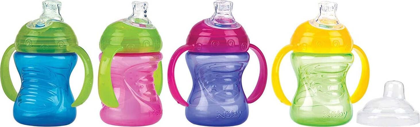 Nuby tazza antigoccia 6m+ 240ml Colore assortito