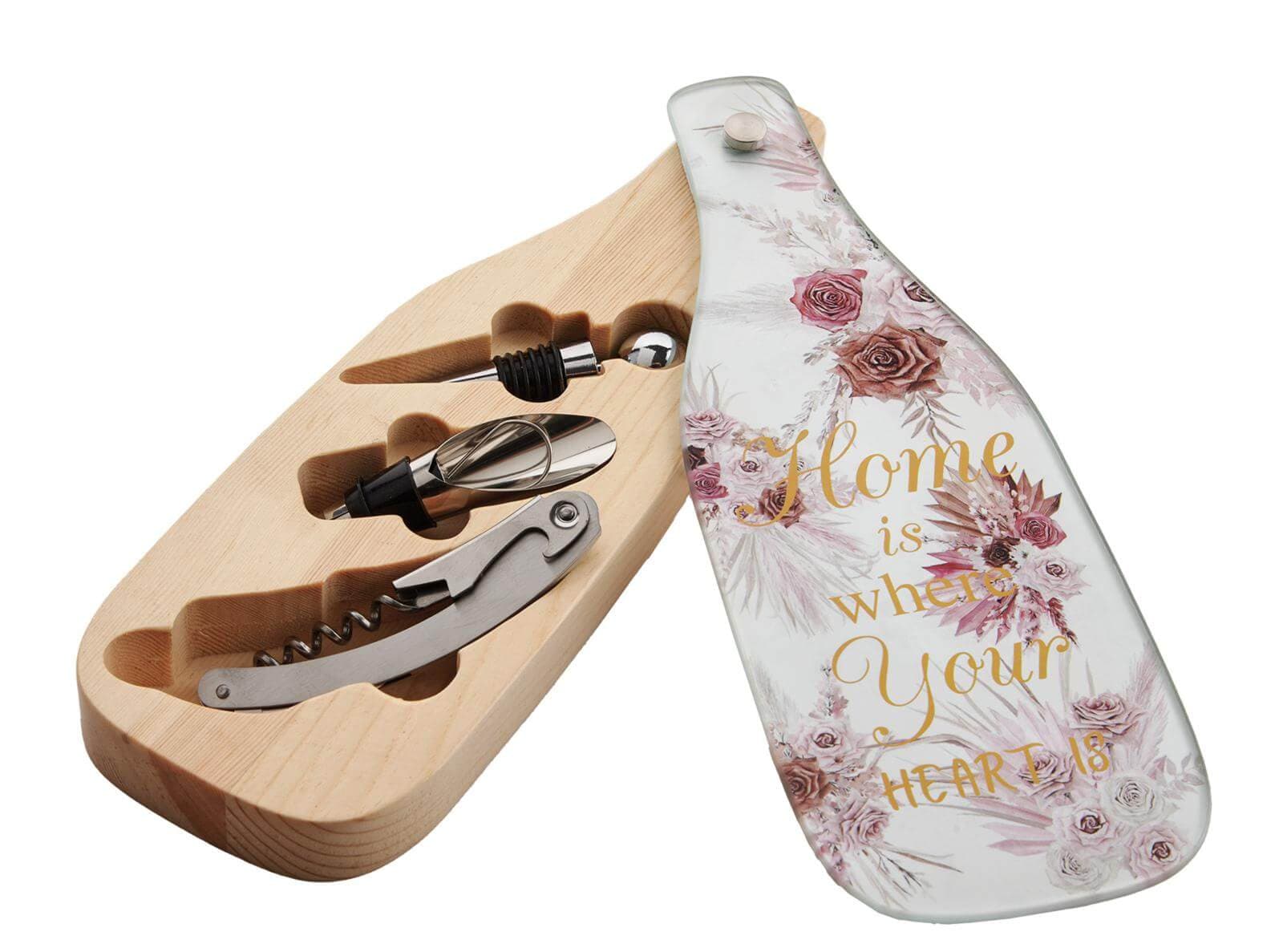 2 Pezzi Set vino Special Gifts Rose