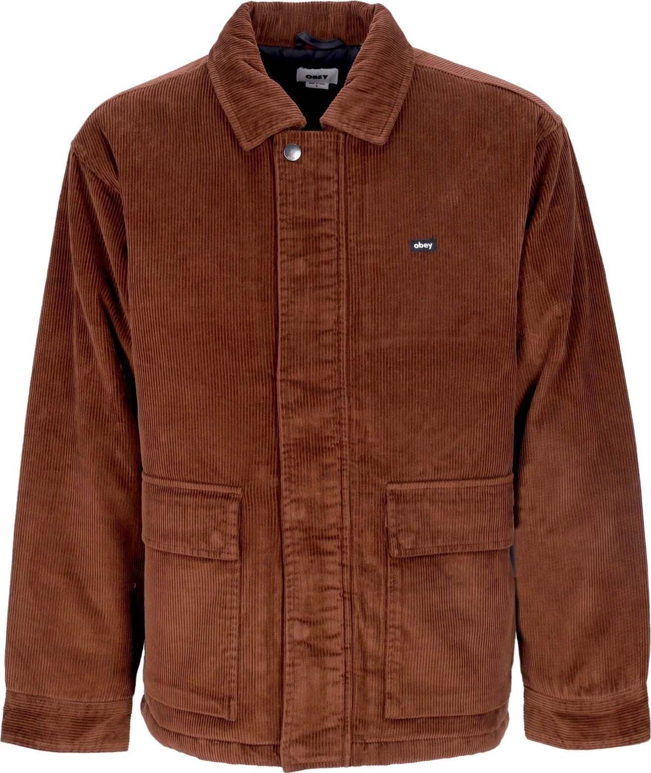 OBEY-Giacca-Workwear-Uomo-Rico-Cord-Jacket-Sepia-da-uomo