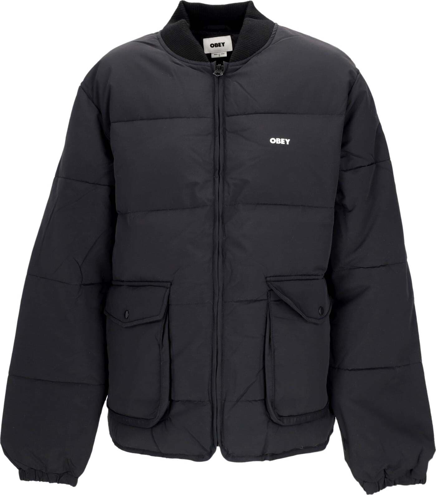 OBEY-Giubbotto-Uomo-Charlie-Jacket-Black-da-uomo