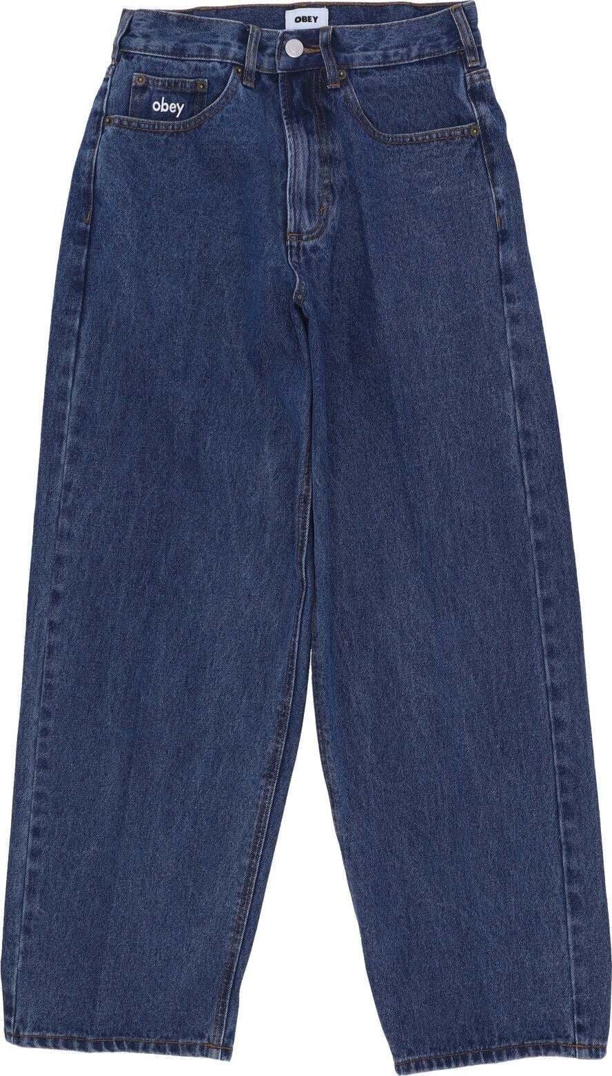 OBEY-Jeans-Uomo-Bigwig-Baggy-Denim-Stonewash-Indigo-da-uomo