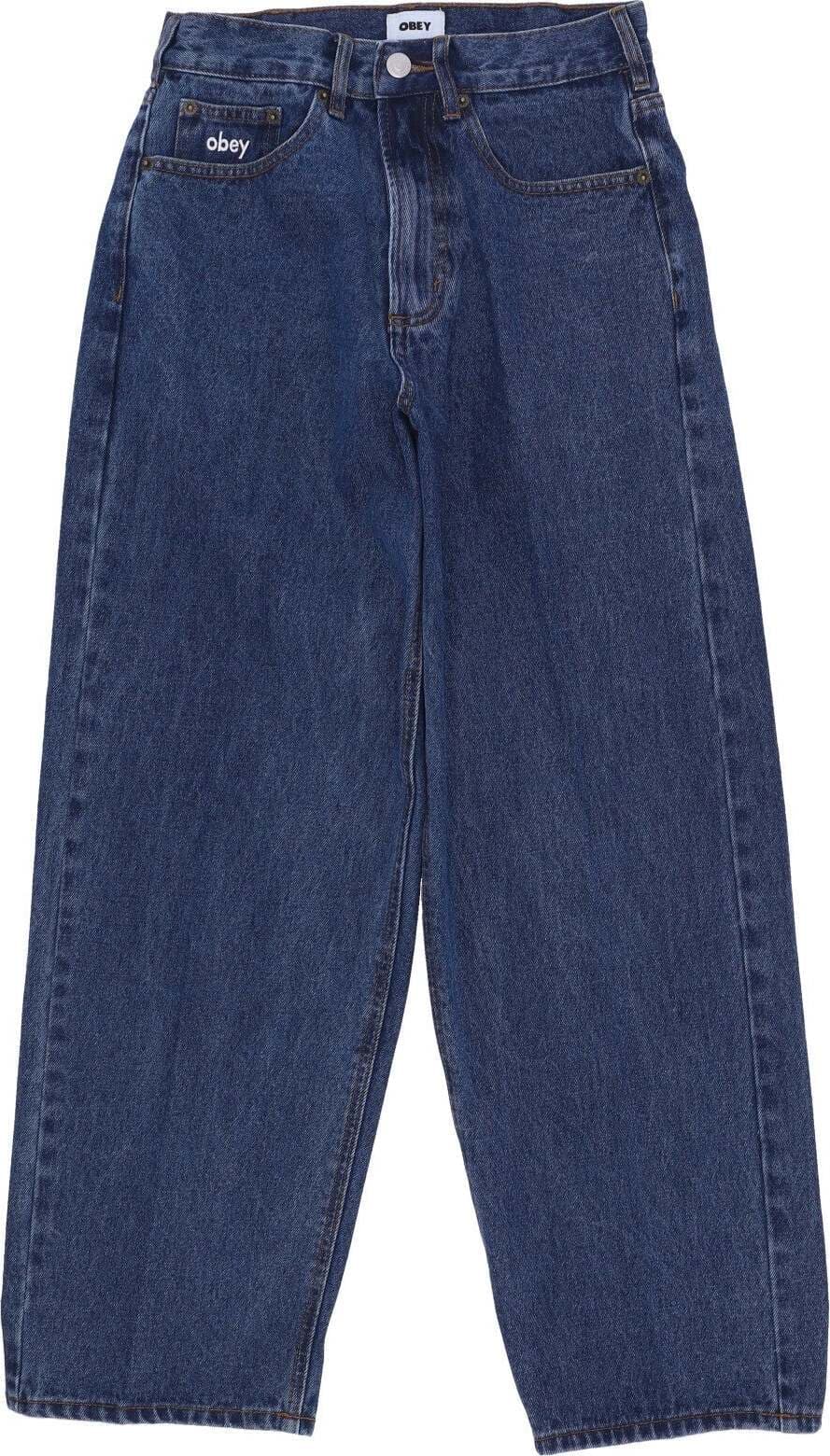 OBEY-Jeans-Uomo-Bigwig-Baggy-Denim-Stonewash-Indigo-da-uomo