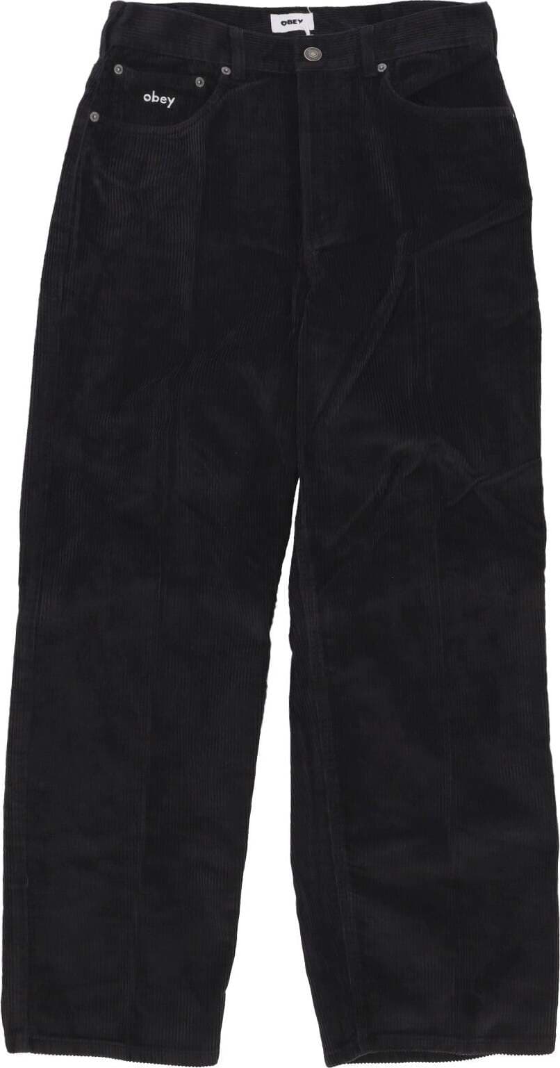 OBEY-Pantalone-Lungo-Uomo-Bigwig-Baggy-Corduroy-Pant-Digital-Black-da-uomo
