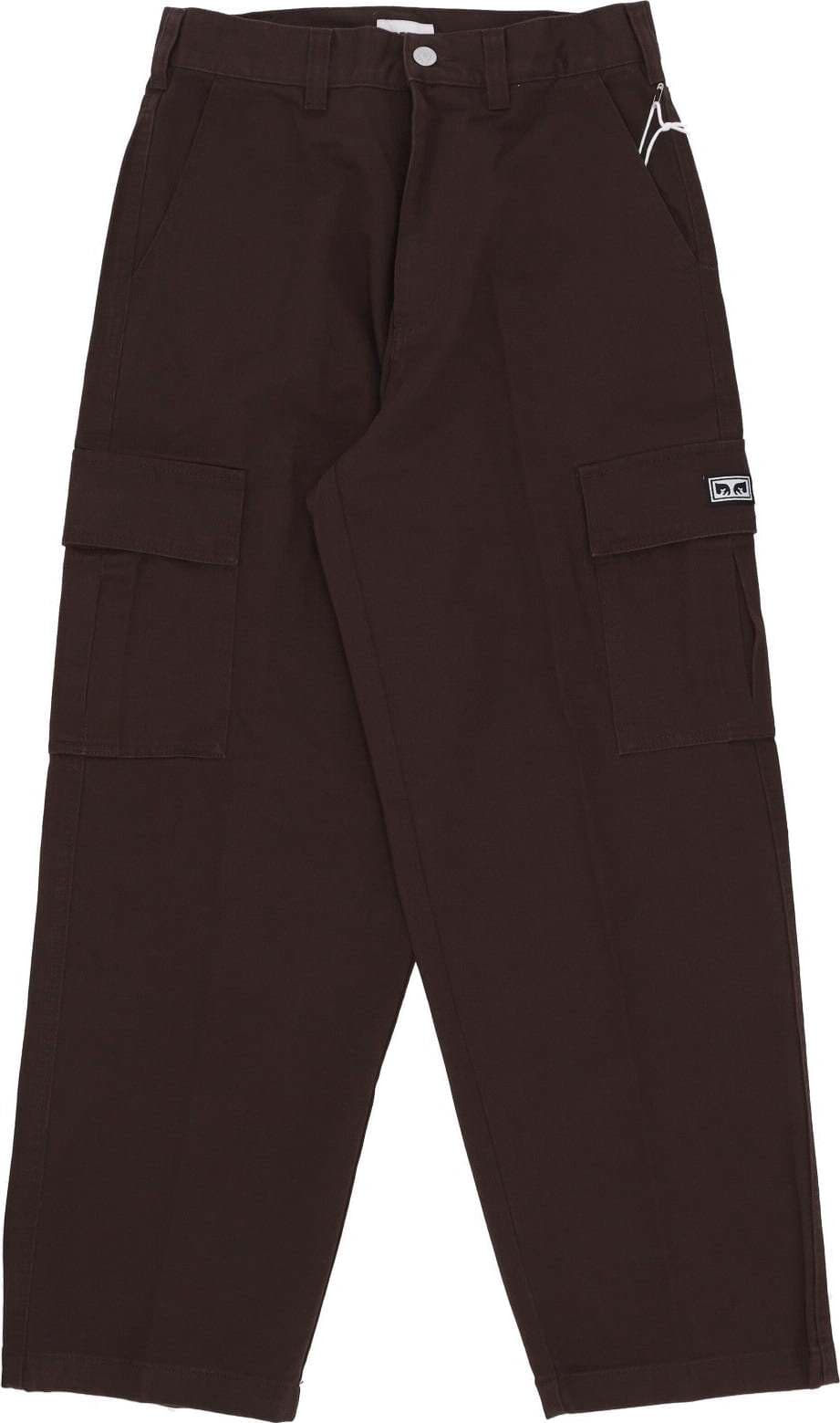 OBEY-Pantalone-Lungo-Uomo-Bigwig-Baggy-Twill-Cargo-Pant-Java-Brown-da-uomo