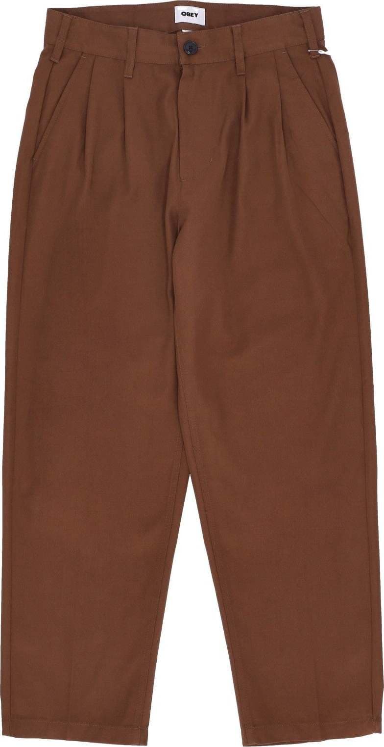 OBEY-Pantalone-Lungo-Uomo-Fubar-Pleated-Pant-Sepia-da-uomo