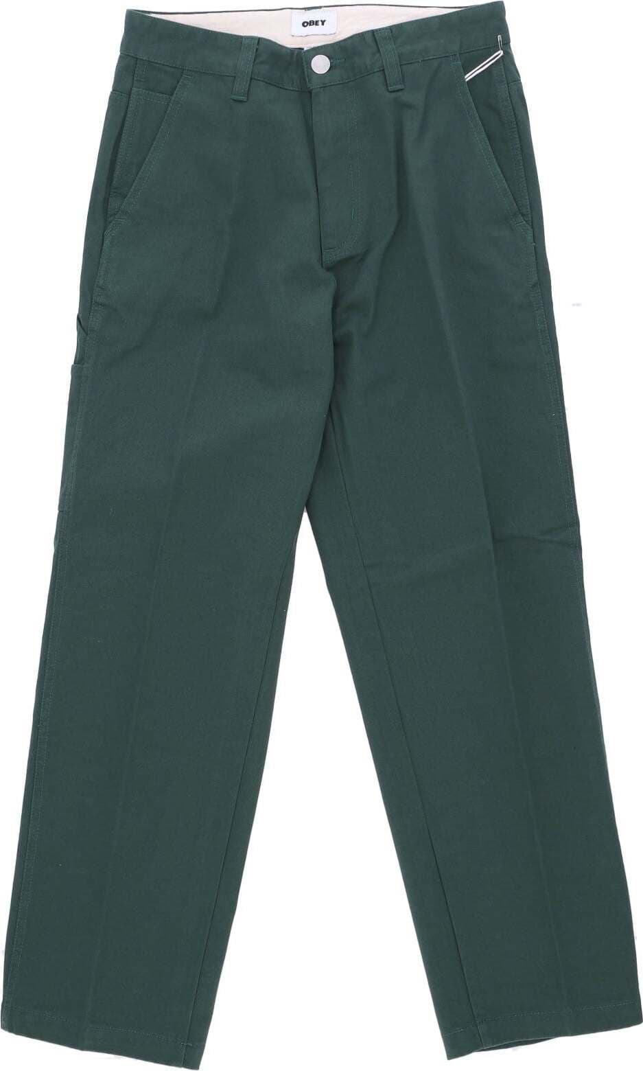 OBEY-Pantalone-Lungo-Uomo-Hardwork-Carpenter-Pant-Dark-Cedar-da-uomo
