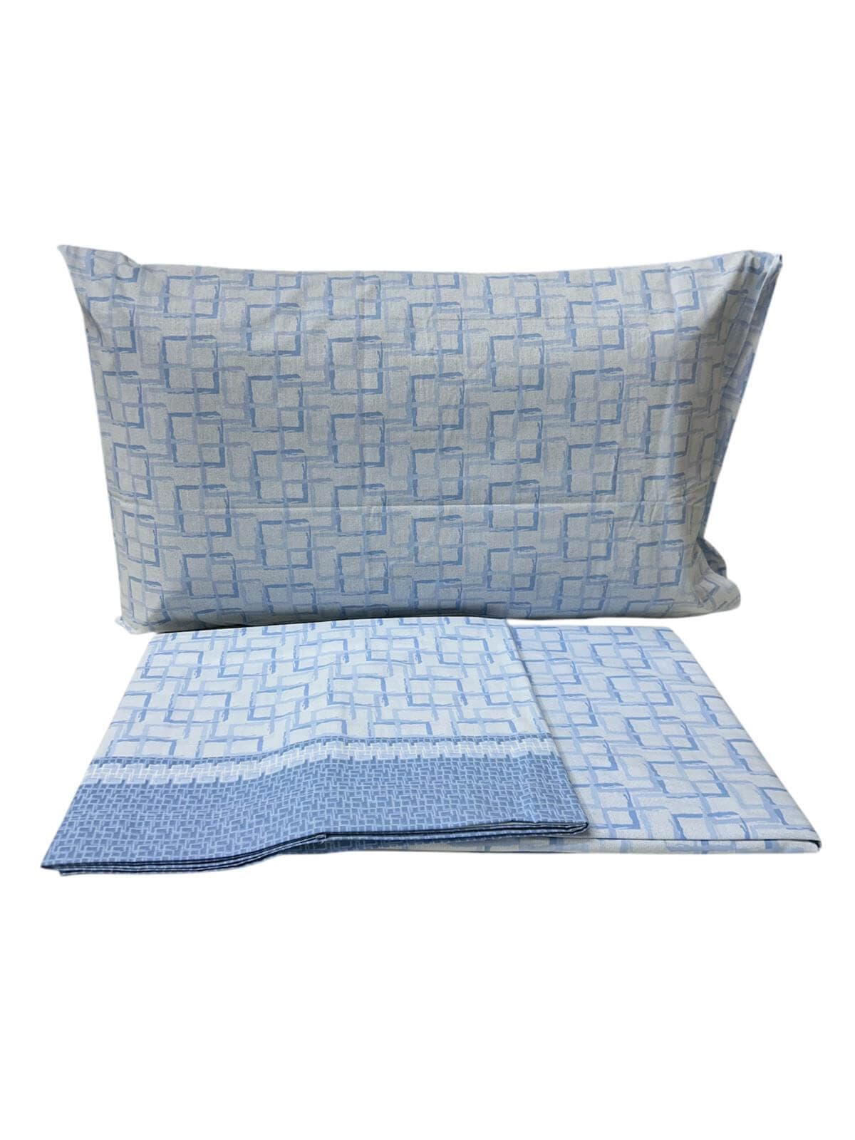 Completo Lenzuola Francese Abirinto in Cotone Made in Italy in Set di lenzuola e federe The King Luxury - San Marcellino, commercioVirtuoso.it