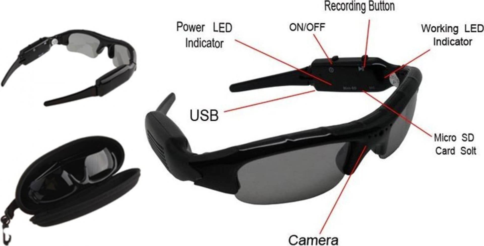 OCCHIALI DA SOLE VIDEO AUDIO DVR SPIA SPAY VIDEOCAMERA MICROCAMERA HD MICRO SD Fai da te/Sicurezza e protezione/Sistemi di sicurezza domestica/Kit video per la sicurezza domestica/Videocamere di sorveglianza/Microcamere spia Trade Shop italia - Napoli, Commerciovirtuoso.it