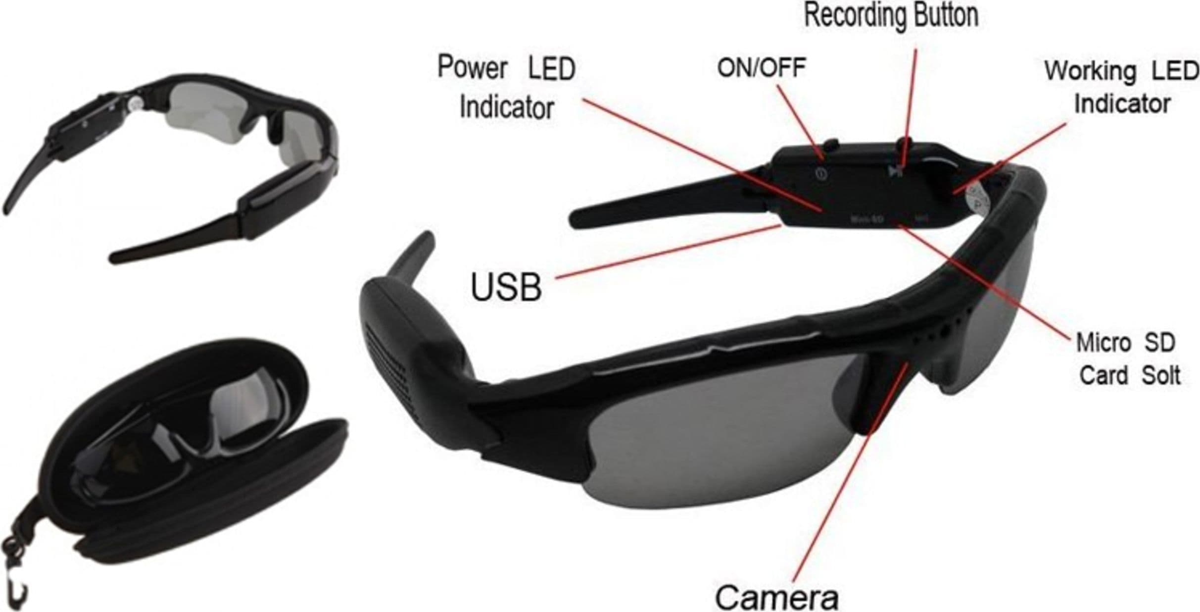 OCCHIALI DA SOLE VIDEO AUDIO DVR SPIA SPAY VIDEOCAMERA MICROCAMERA HD MICRO SD Fai da te/Sicurezza e protezione/Sistemi di sicurezza domestica/Kit video per la sicurezza domestica/Videocamere di sorveglianza/Microcamere spia Trade Shop italia - Napoli, Commerciovirtuoso.it