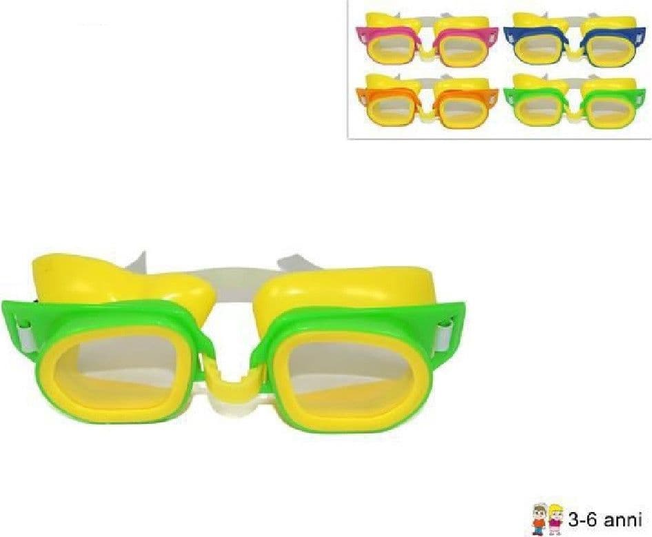 OCCHIALINI MARE PER BAMBINI 3-6 ANNI DA NUOTO SPORT PISCINA 4 COLORI ASSORTITI