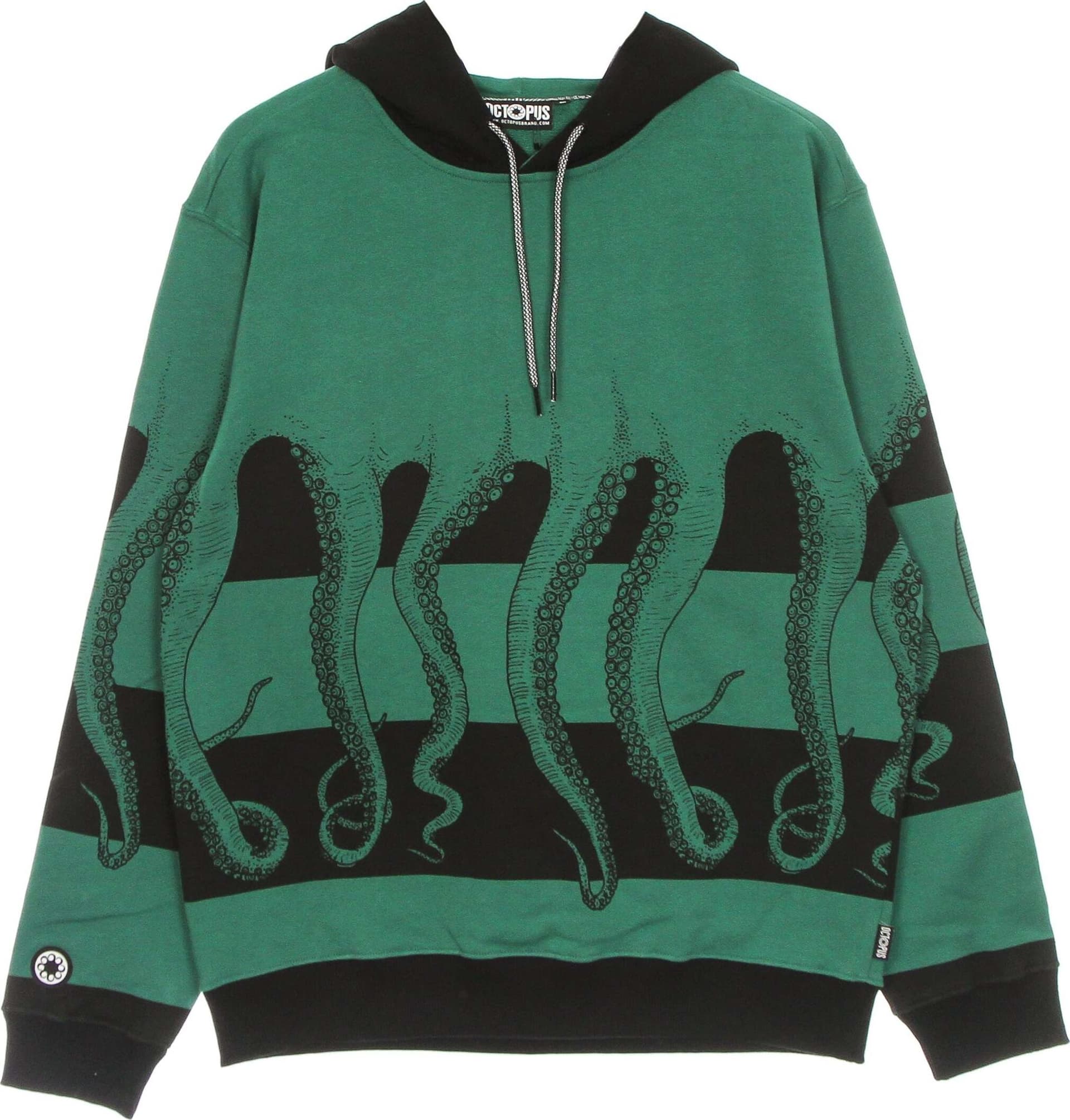 OCTOPUS-Felpa-Leggera-Cappuccio-Uomo-Fullback-Sh-Hoodie-Field-da-uomo