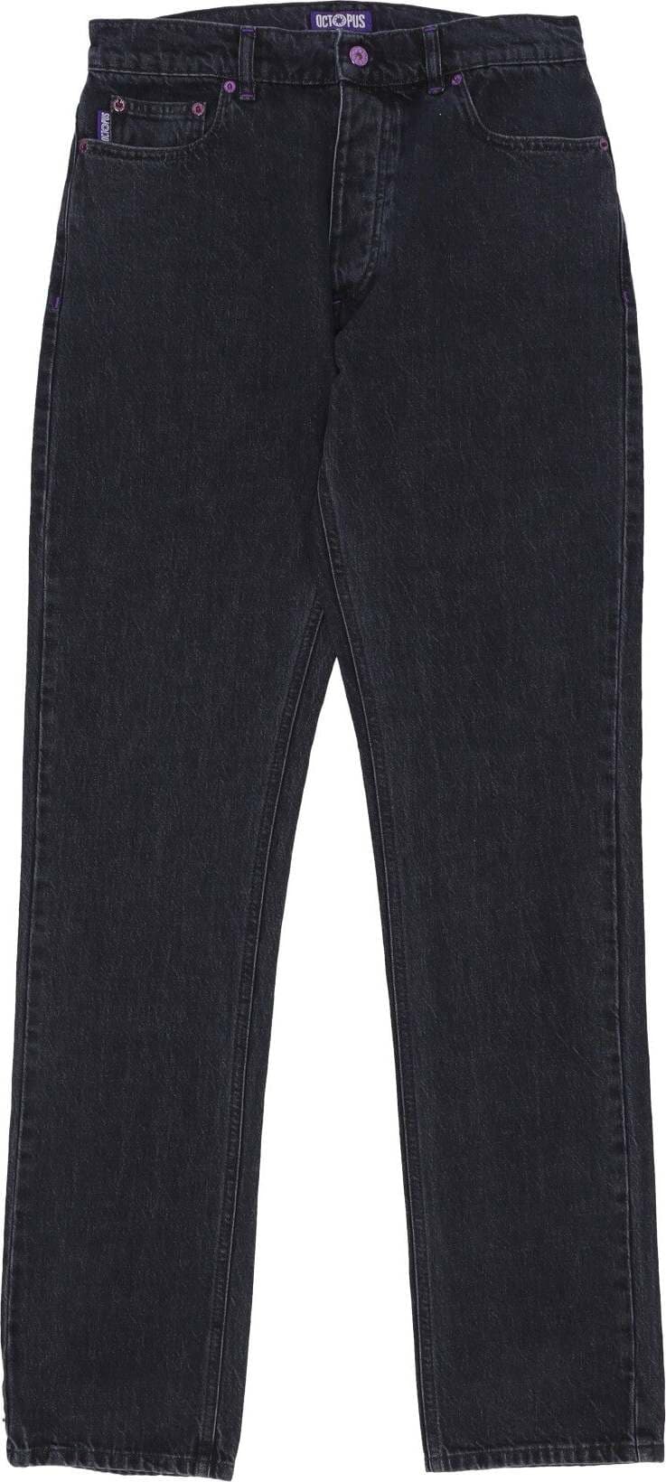 OCTOPUS-Jeans-Uomo-Pockets-Regular-Denim-Black-da-uomo