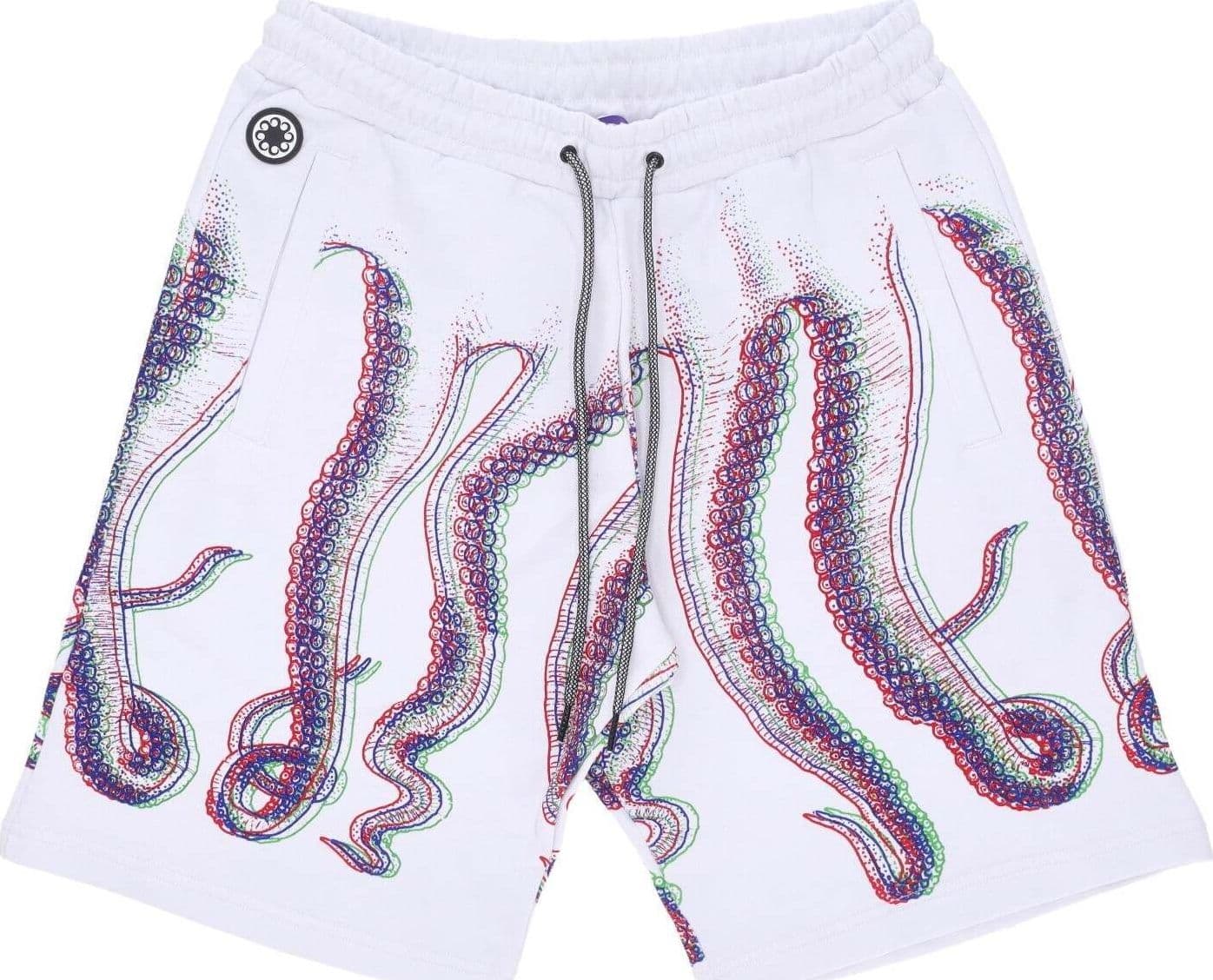 OCTOPUS-Pantalone-Corto-Tuta-Uomo-Fuzzy-Sweatshort-White-da-uomo