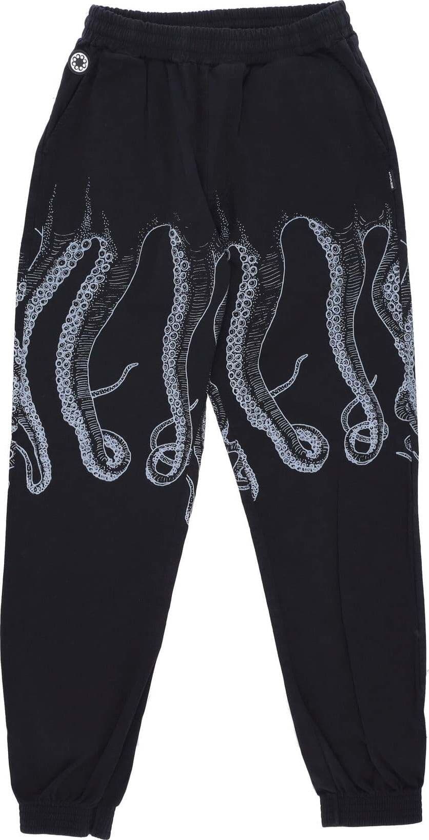 OCTOPUS-Pantalone-Lungo-Uomo-Outline-Jogger-Black-da-uomo