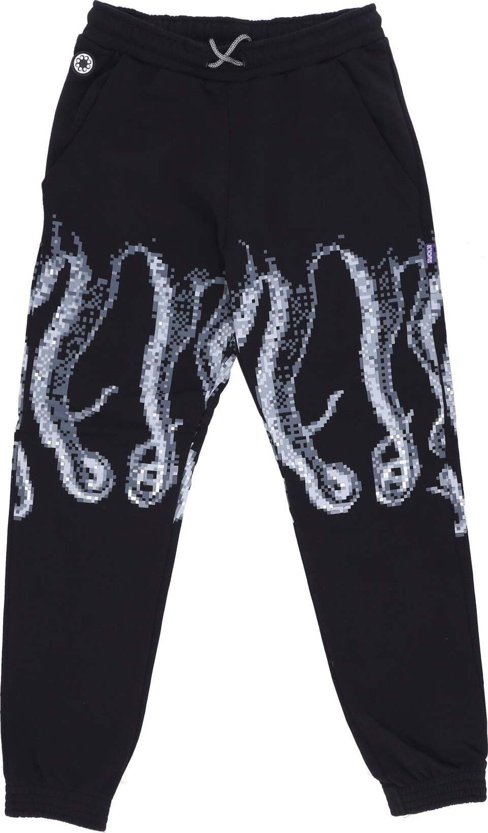 OCTOPUS-Pantalone-Tuta-Felpato-Uomo-Censored-Outline-Sweatpant-Black-da-uomo