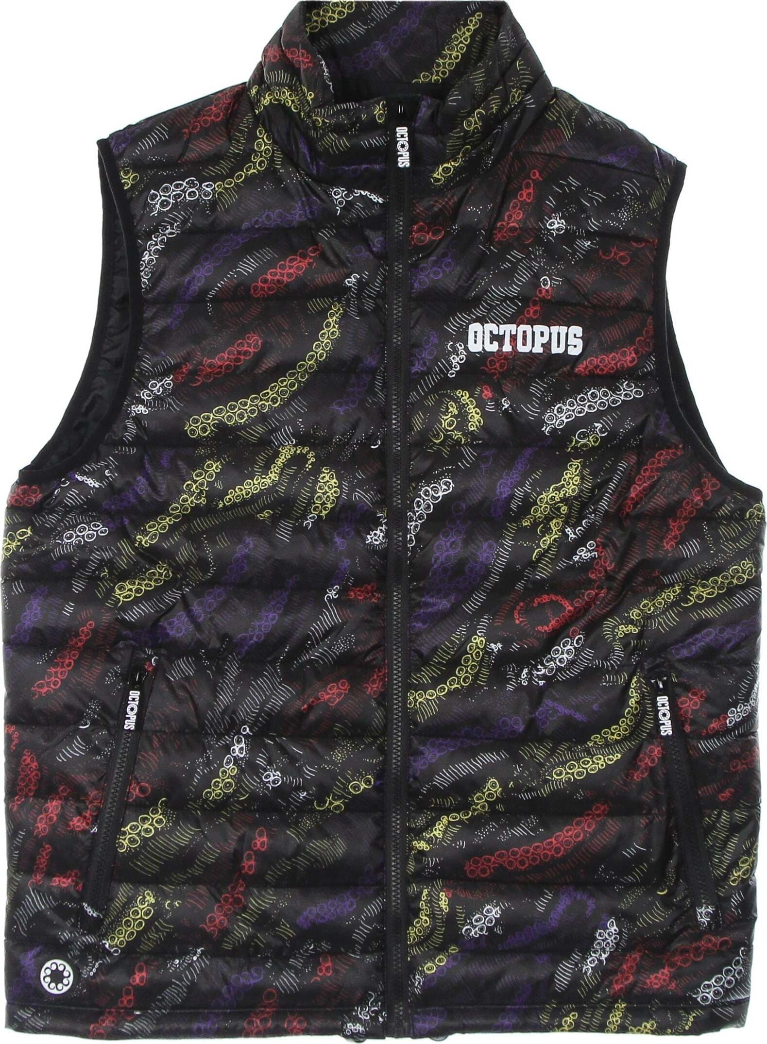 OCTOPUS-Piumino-Smanicato-Uomo-Deco-Down-Vest-Black-da-uomo