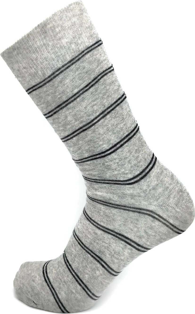 Saldi -40% Offertissima Calze Calzini Piedi Diabetici E D'atleta Calzettone Crabion Cotone Unisex Grigio a Righe Calzini Compressione Antibatterica Ed Antibiotica