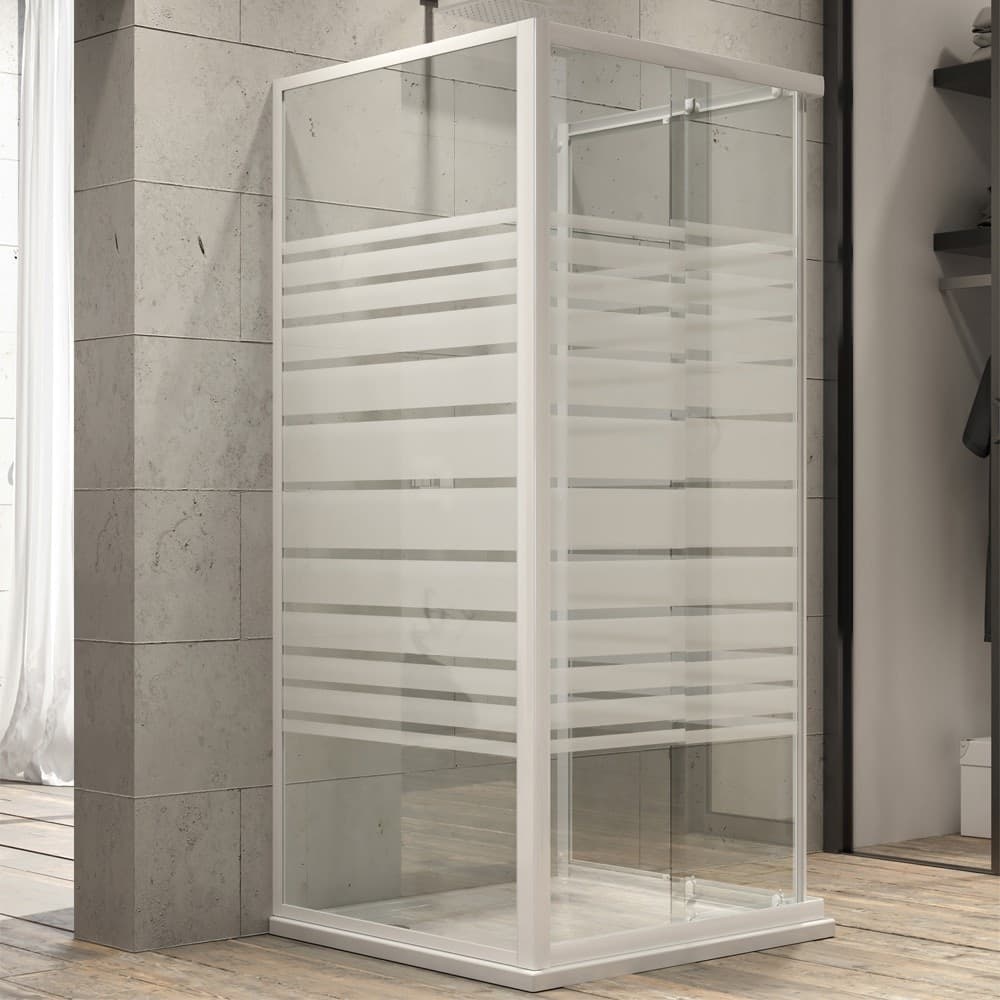 Ogomondo Box Cabina Doccia Corner 3 Lati Serigrafato 70x100x70 Sinistro + Piatto Doccia Acrilico Fai da te/Attrezzature per cucine e bagni/Attrezzature per bagni/Docce e componenti doccia/Box doccia Ogomondo - Martina Franca, Commerciovirtuoso.it