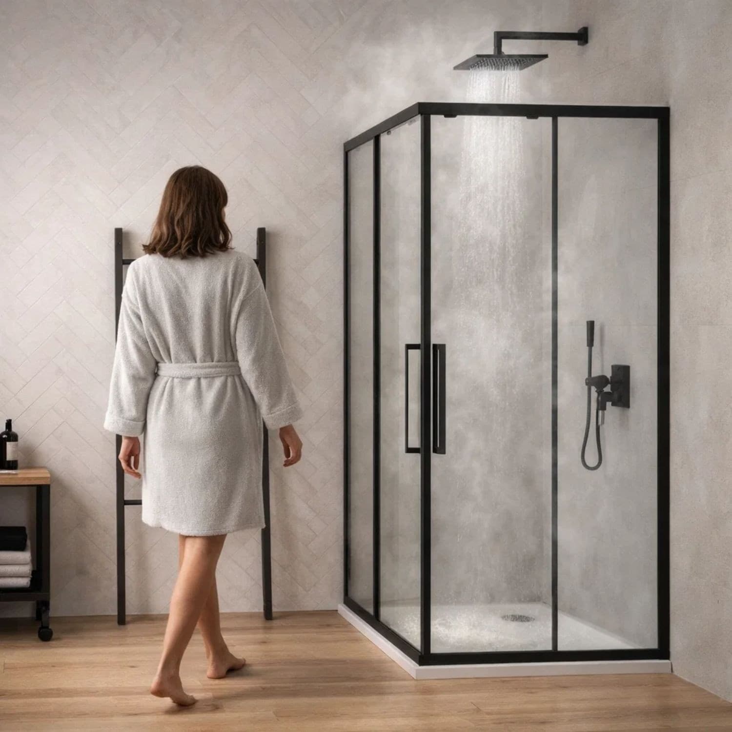 Ogomondo Box Doccia Angolare Corner Black Nero Cristallo 6mm 70x90xh195 cm Fai da te/Attrezzature per cucine e bagni/Attrezzature per bagni/Docce e componenti doccia/Box doccia Ogomondo - Martina Franca, Commerciovirtuoso.it