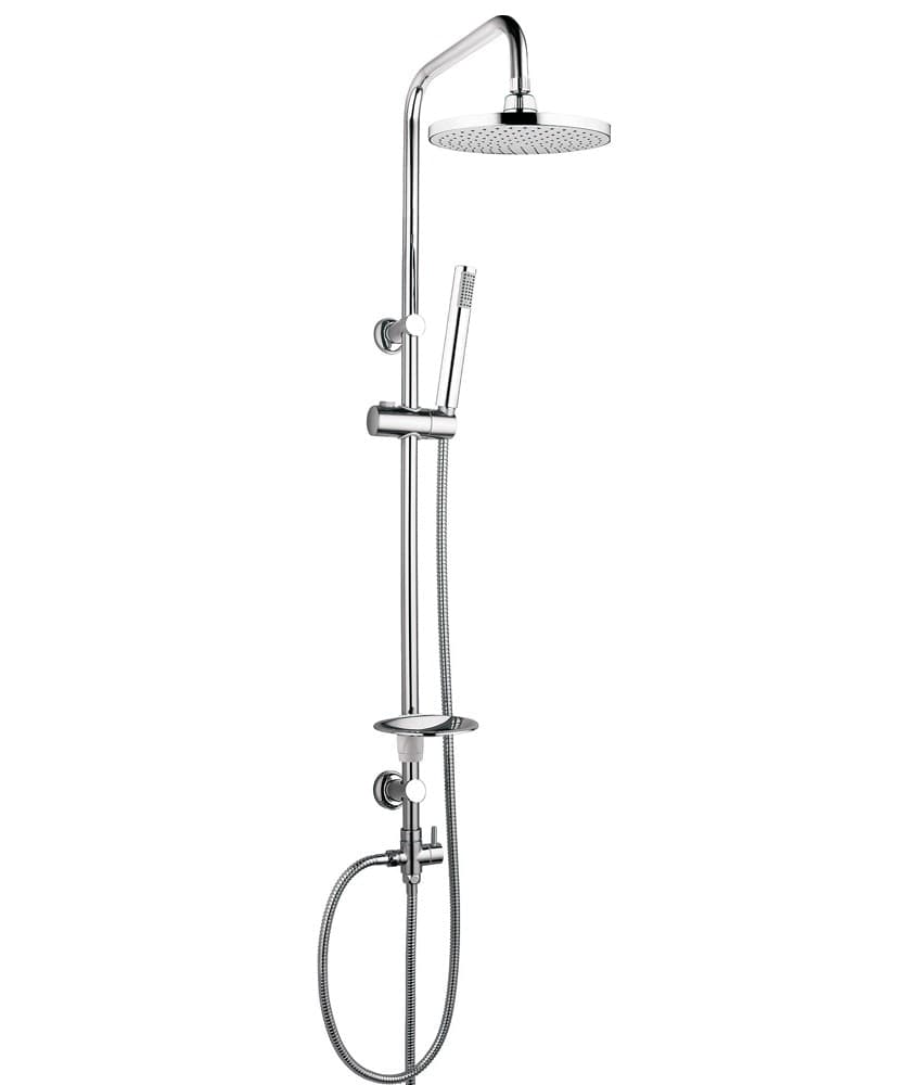 Ogomondo Colonna Doccia Attrezzata Alpha Ottone Cromato con Staffe a muro in ABS Fai da te/Attrezzature per cucine e bagni/Attrezzature per bagni/Docce e componenti doccia/Filtri supporti e soffioni doccia/Docce fisse Ogomondo - Martina Franca, Commerciovirtuoso.it