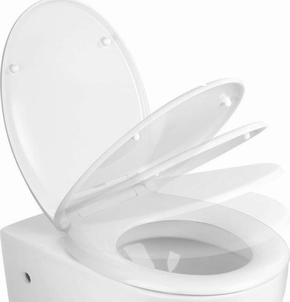 Ogomondo Copriwater Sedile Bianco Universale in Polipropilene Soft Closing Fai da te/Attrezzature per cucine e bagni/Attrezzature per bagni/Sedili WC Ogomondo - Martina Franca, Commerciovirtuoso.it