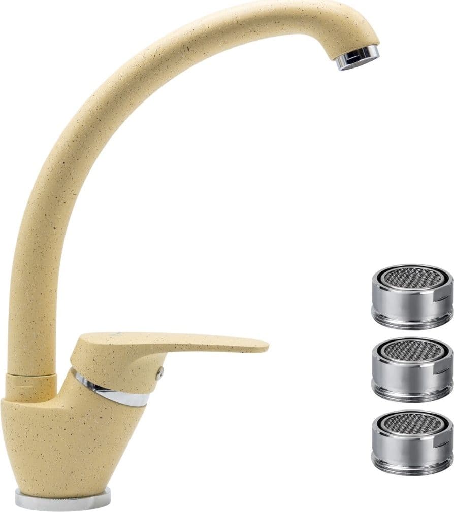 OGOMONDO Miscelatore Avena 1 Oslo Orientabile in Ottone per Cucina con 3 Aeratori di Ricambio Fai da te/Attrezzature per cucine e bagni/Impianti per la cucina/Rubinetti da cucina/Rubinetti per lavelli da cucina Ogomondo - Martina Franca, Commerciovirtuoso.it