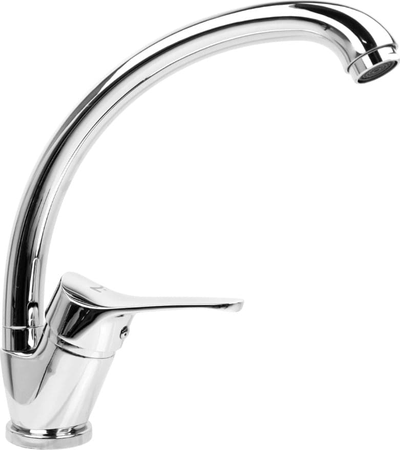 Miscelatore Monoforo Ottone per Lavello Cucina Funny Erogazione Orientabile